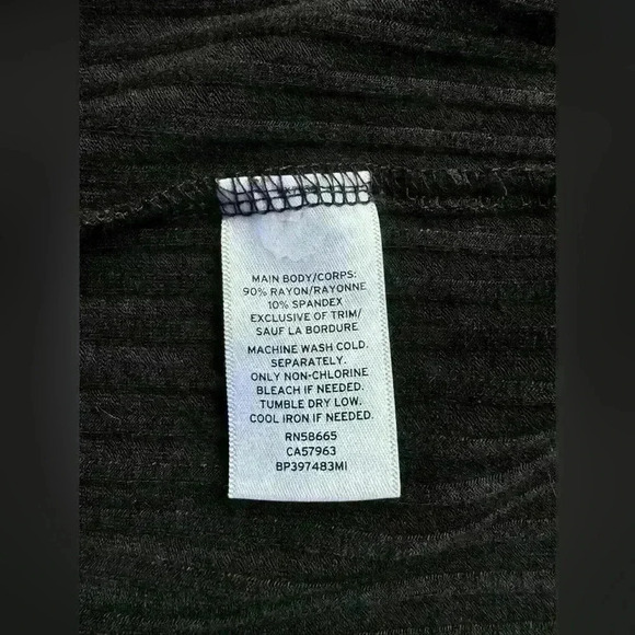 BP Women’s Front Button Black Midi Dress-Size Medium - Picture 7 of 7